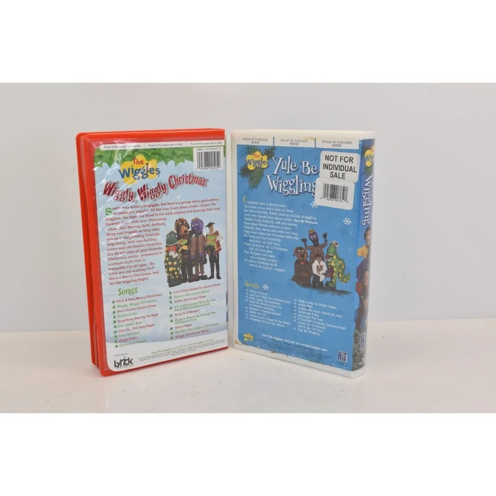 Wiggles VHS Christmas - Yule Be Wiggling + Wiggly Wiggly Christmas